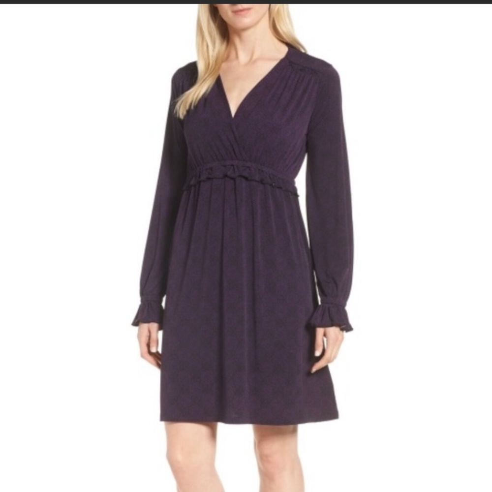 Michael Kors Purple/Black design dress-S